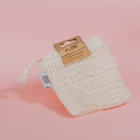 Natural Sisal Soap Pouch | Eco friendly | Plant based, Plastic Free, Zero Waste Wash Cloth Biodegradable Reusable Exfoliating Wash Bag