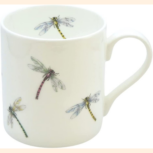 Dragonflies Fine English Bone China Straight Sided Mug