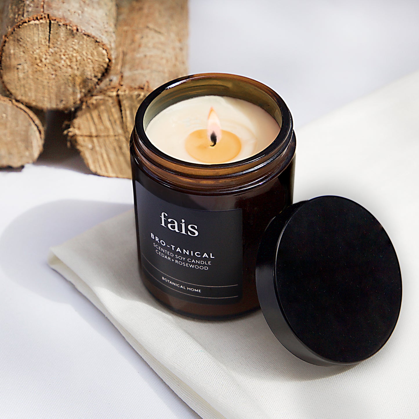Bro-tanical Scented Soy Candle Cedar + Rosewood