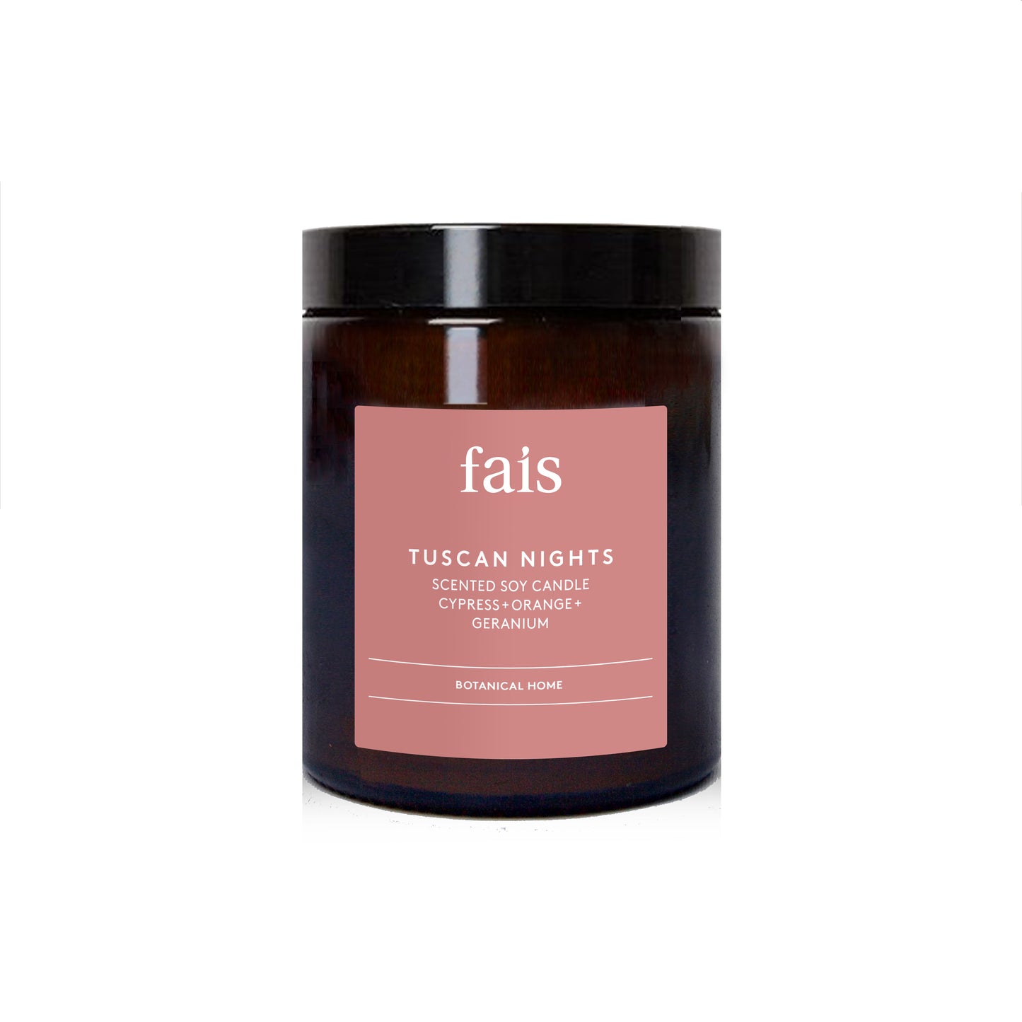 Tuscan Nights Scented Soy Candle Cypress + Orange + Geranium