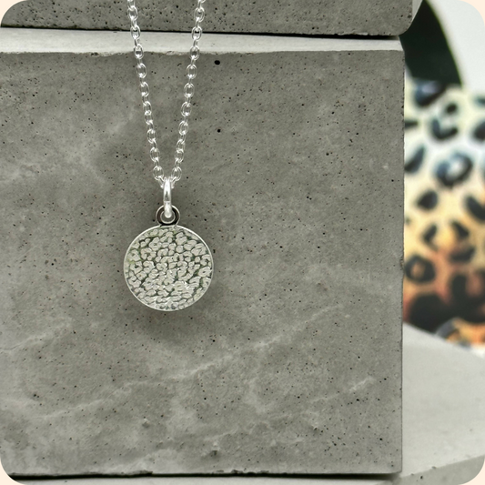 Sterling Silver Leopard Pendant Necklace