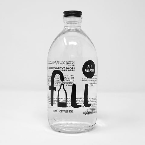 All Purpose Clean 500ml Clear Glass Bottle