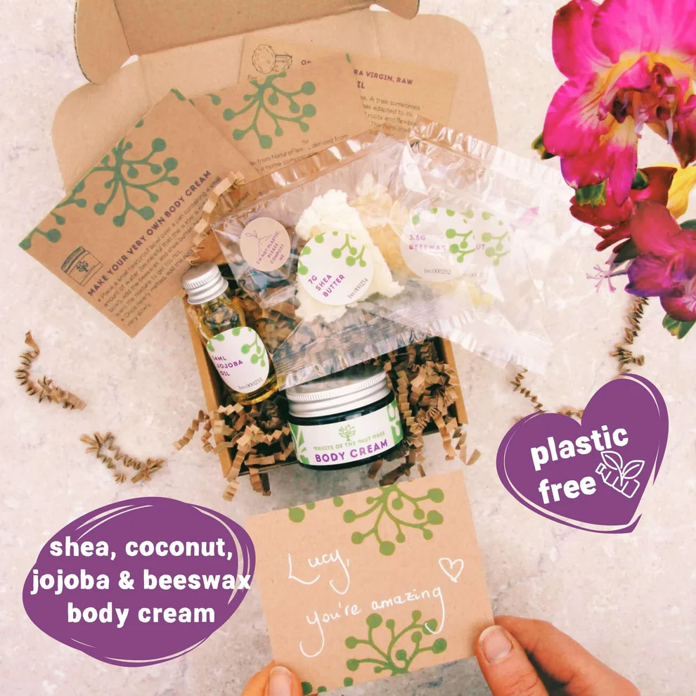 The Birthday Pampering Organic Make Your Own Body Cream Gift Box