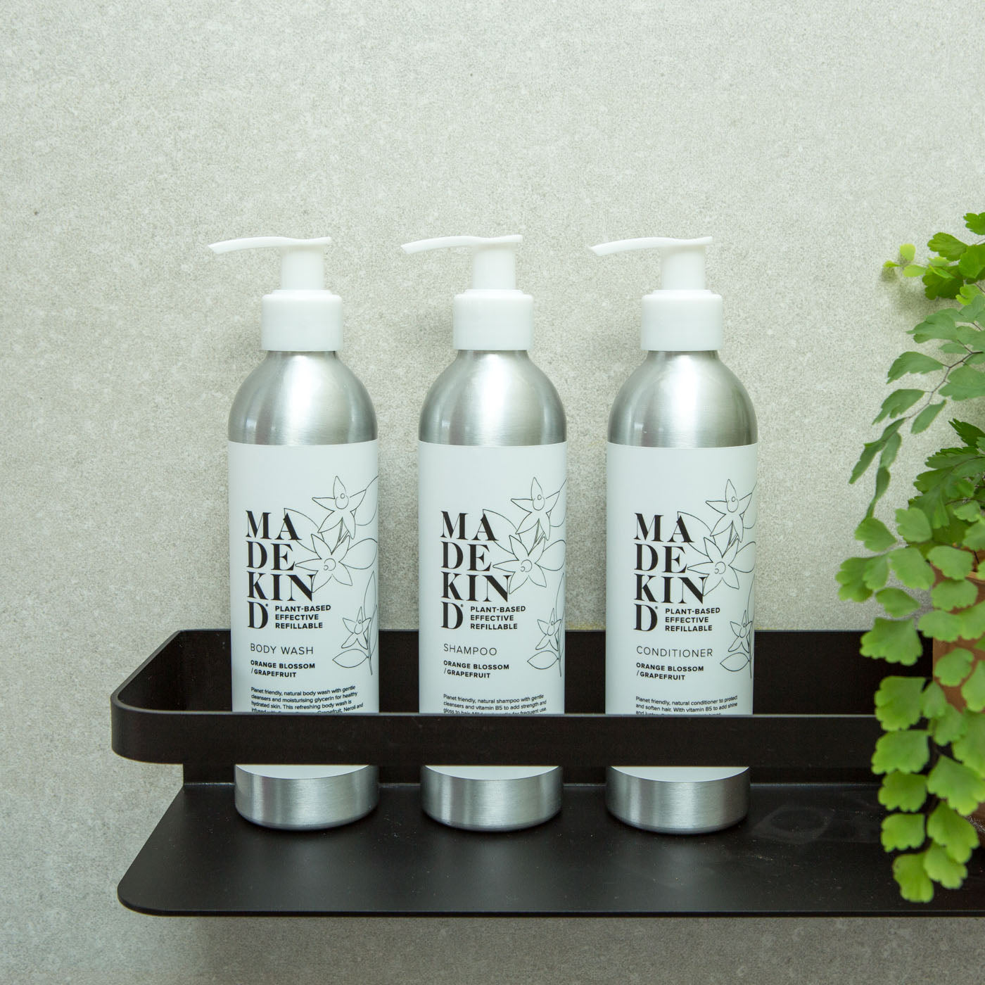 Madekind natural Body wash, lavender & geranium scented shower gel