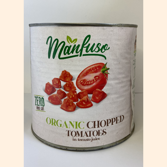 Canned Organic Chopped Tomatoes *CATERING SIZE* Wholesale