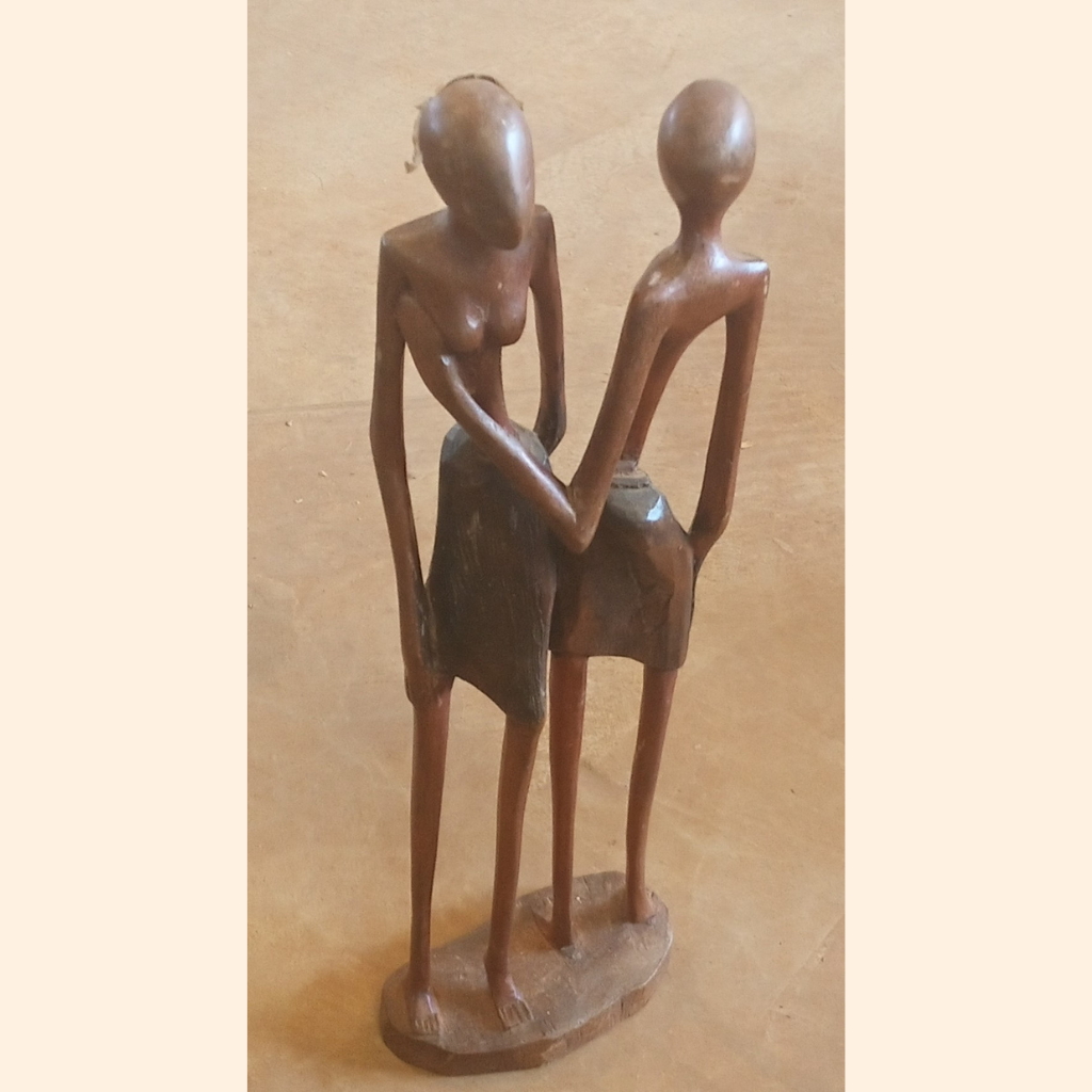 Set of 3 Wooden Kenyan Sculptures