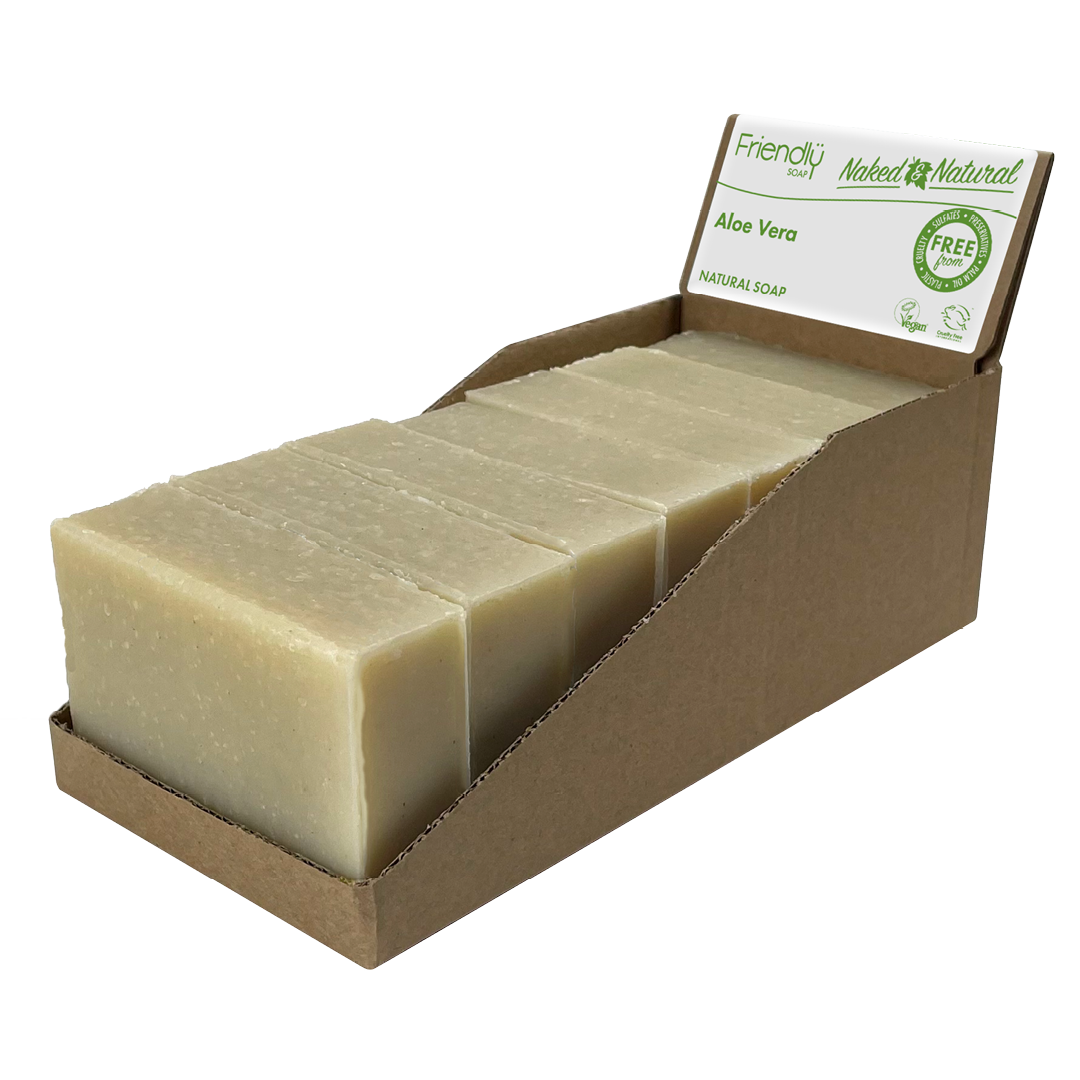 Naked & Natural Aloe Vera Fragrance-free Soap Bars 7 Pack