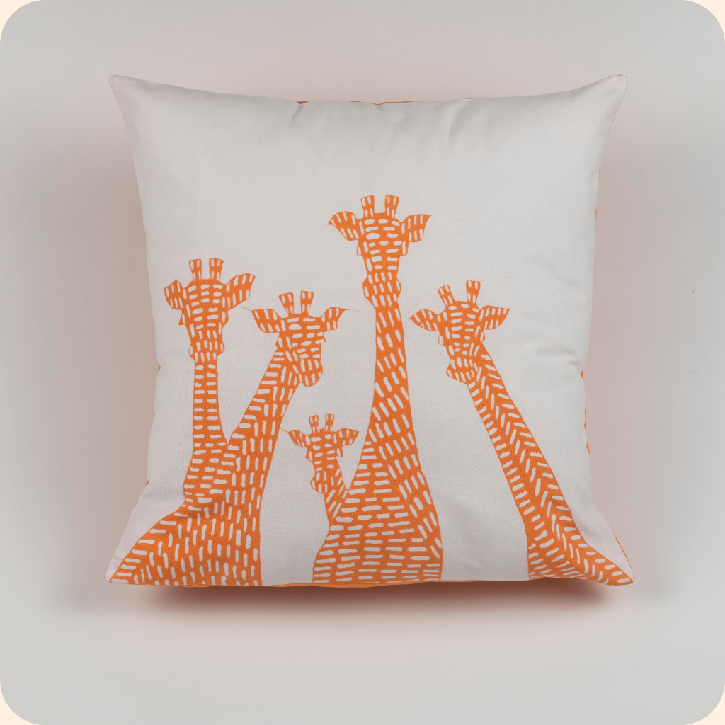 Giraffes Batik Cushion Cover