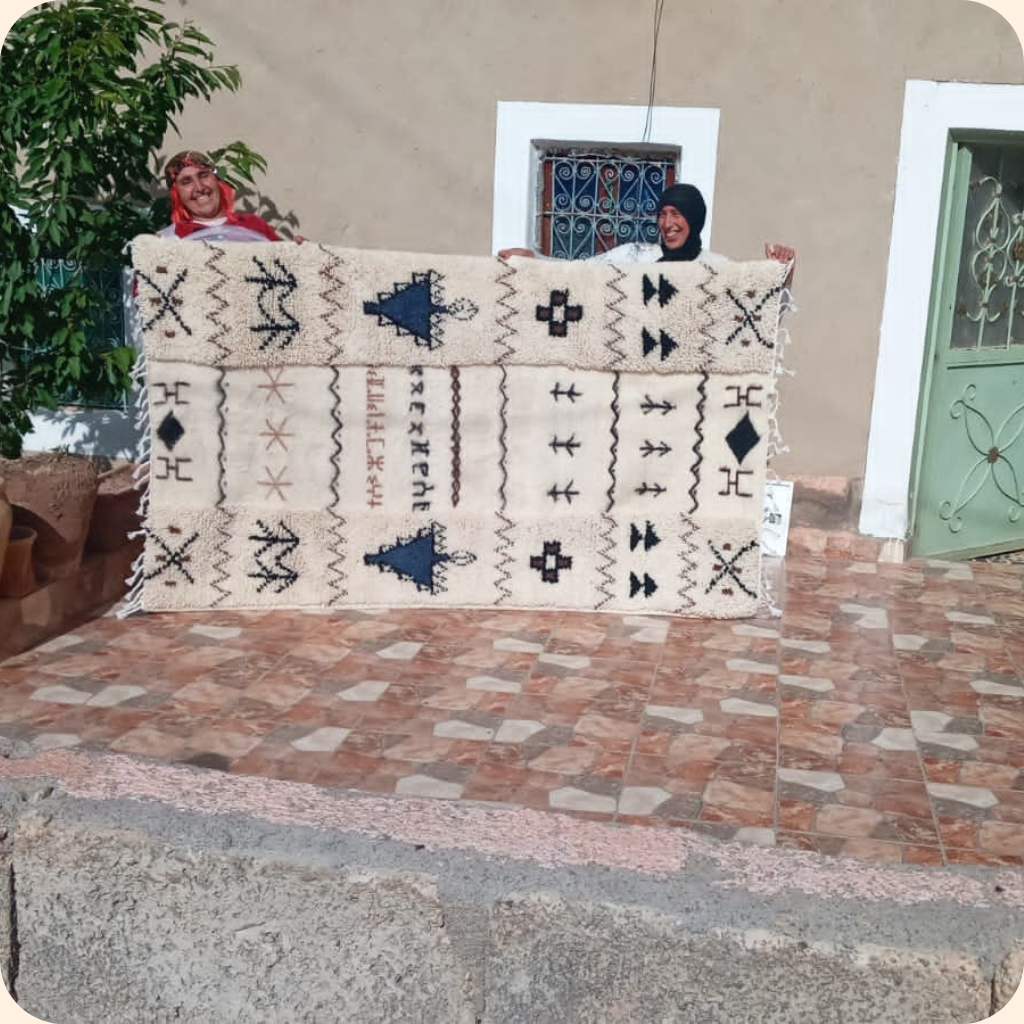 Handmade Moroccan Flatweave Rug