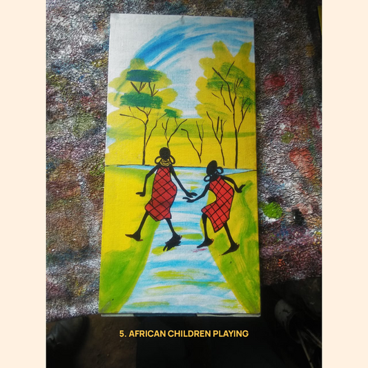 Medium Traditional African Painting
