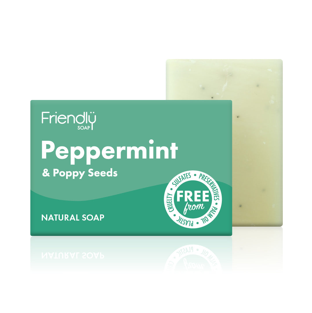 Friendly Soap - Peppermint and Poppyseeds -  Natural Soap