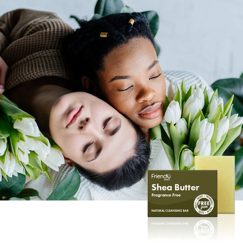 friendly soap shea butter fragrance free natural cleansing bar