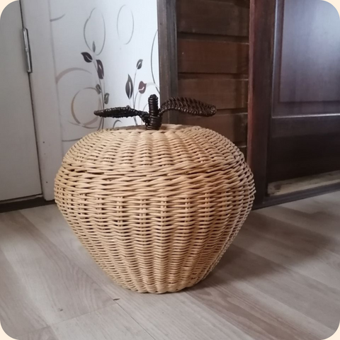 Small Apple Shaped Basket