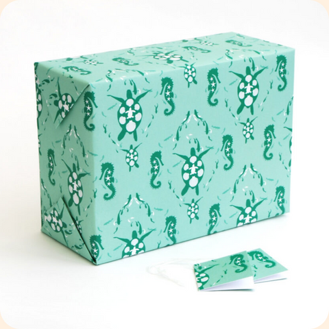 Turtle Ocean Recycled Gift Wrapping