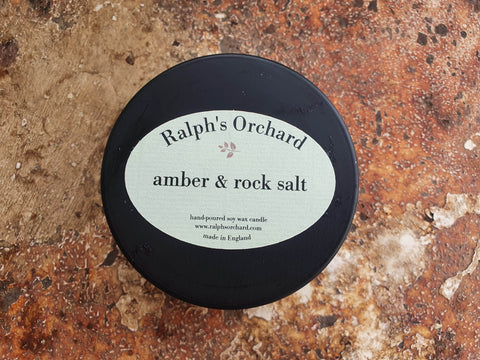Amber & Rock Salt Candle