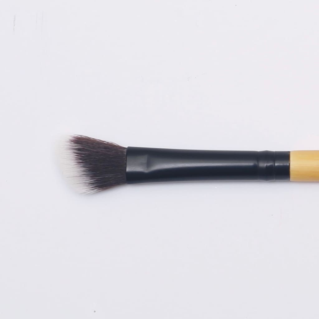 Angled Blending Bamboo Makeup Brush by Flawless - Vegan Eco friendly Cruelty Free