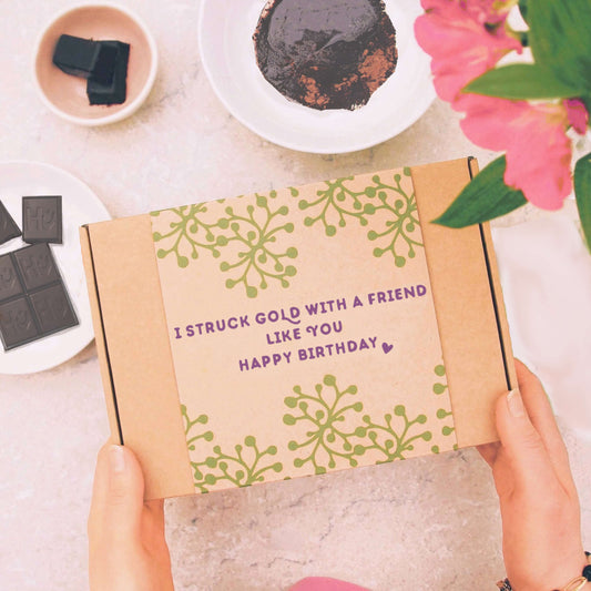 Friend Birthday Organic Vegan Chocolatey Pamper Letterbox Gift