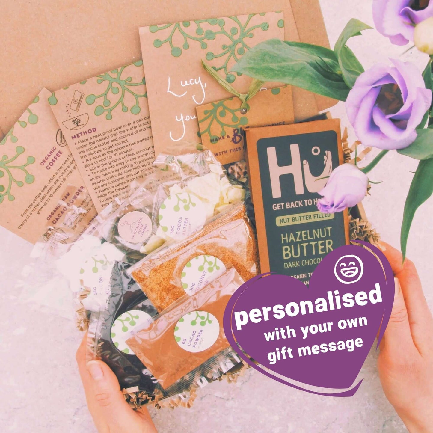 Friend Birthday Organic Vegan Chocolatey Pamper Letterbox Gift