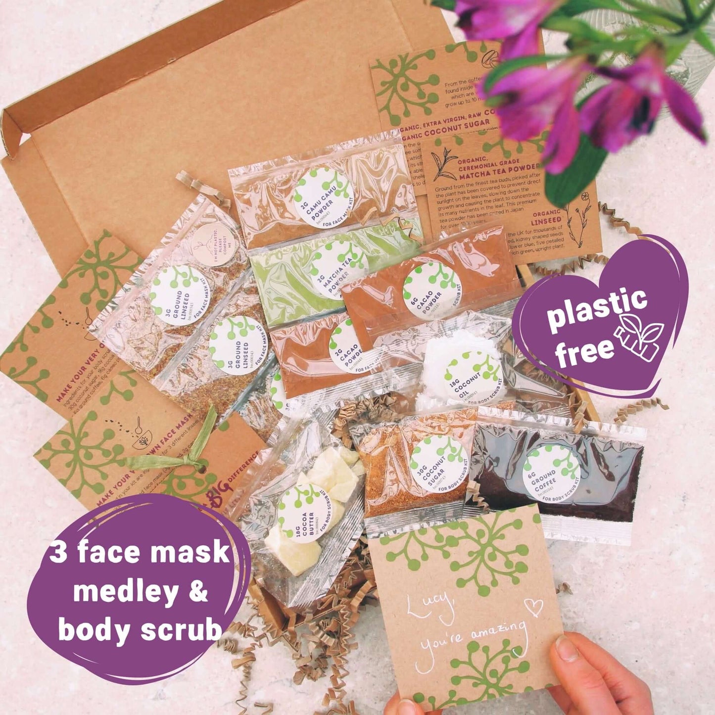 Birthday Organic Vegan Make Your Own Skincare Letterbox Gift