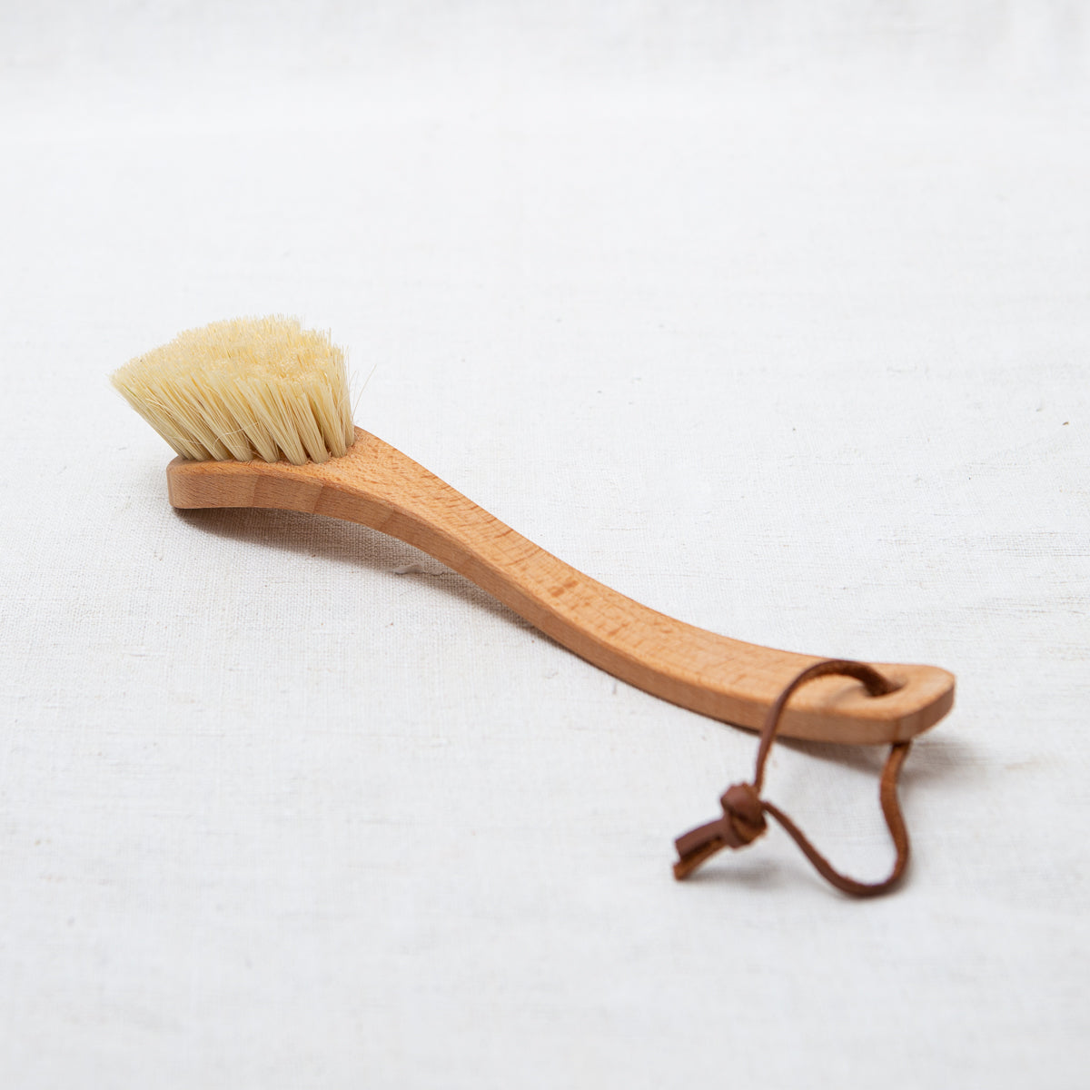 Redecker curved handle wooden dish brush