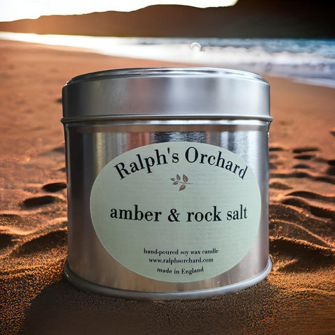 Amber & Rock Salt Candle