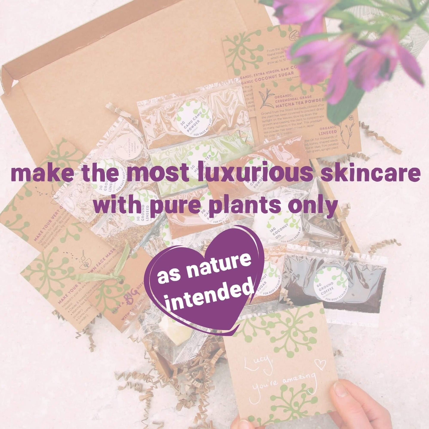 Hug In A Box Make Your Own Skincare Letterbox Gift