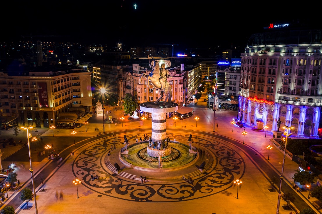Skopje fountain