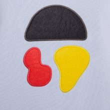 Soft-feeling baby blue balance stones sweatshirt