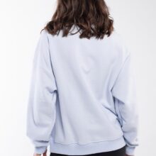 Warm baby blue balance stones sweatshirt with a round neck