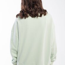 Pastel mint green balance stones sweatshirt with a round neck is classy and timeless