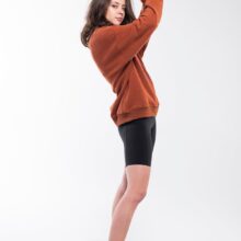 Red Brown balance stones sweatshirt is both stylish and timeless
