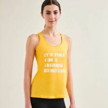 Sustainable Racerback Tank in Sunshine Yellow - Circular and Cradle to Cradle Certified