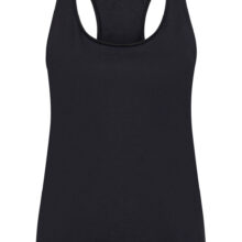 Eco-conscious fitness top in Caviar Black - perfect for yoga, Pilates, and lounging