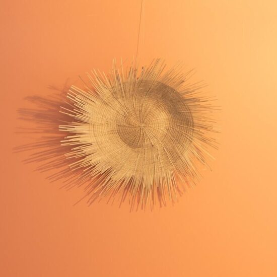 Large ethically sourced natural sun disc for stunning statement wall decor